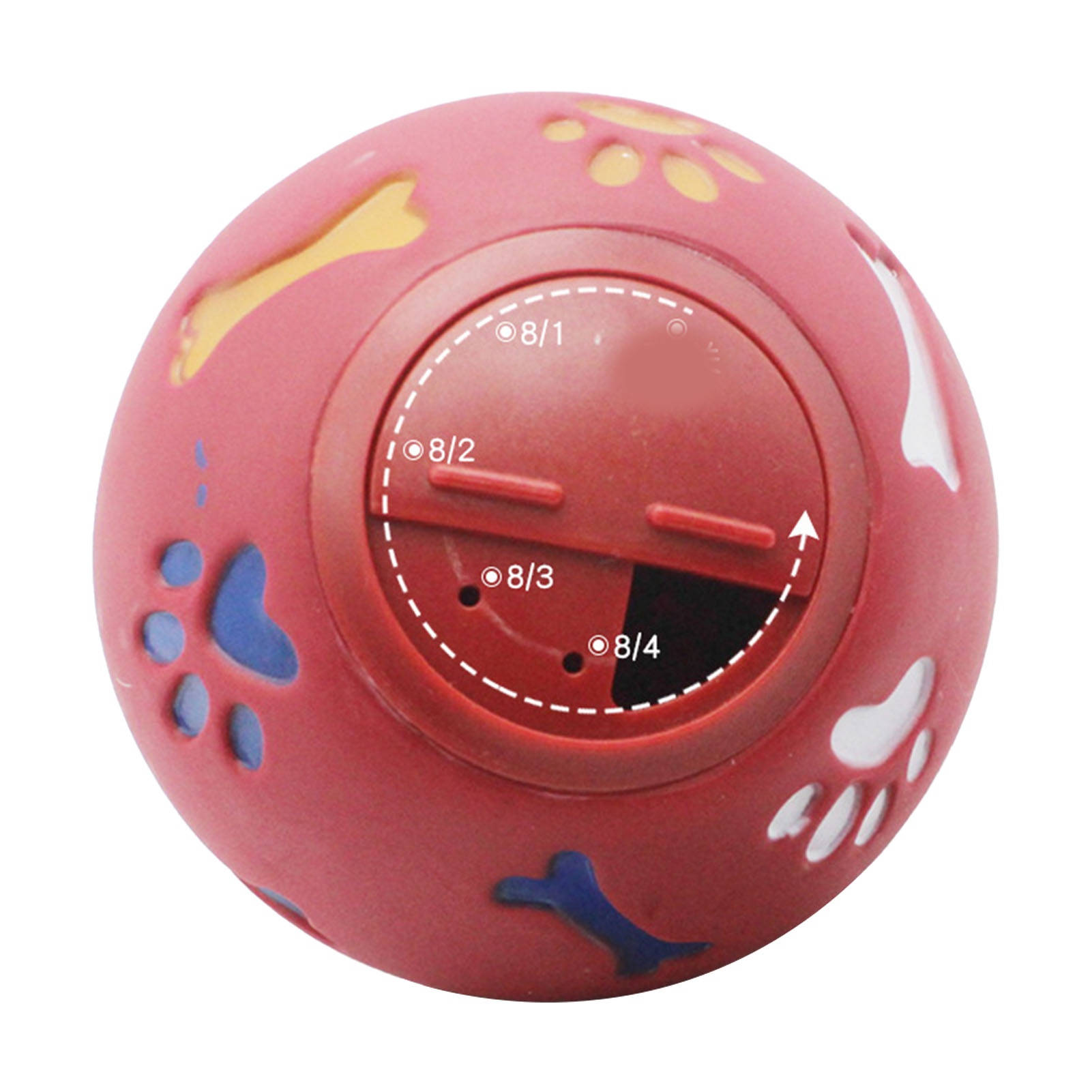 Rubber Treat Dispensing Dog Toy - Balle distributeur de friandises pour chien,