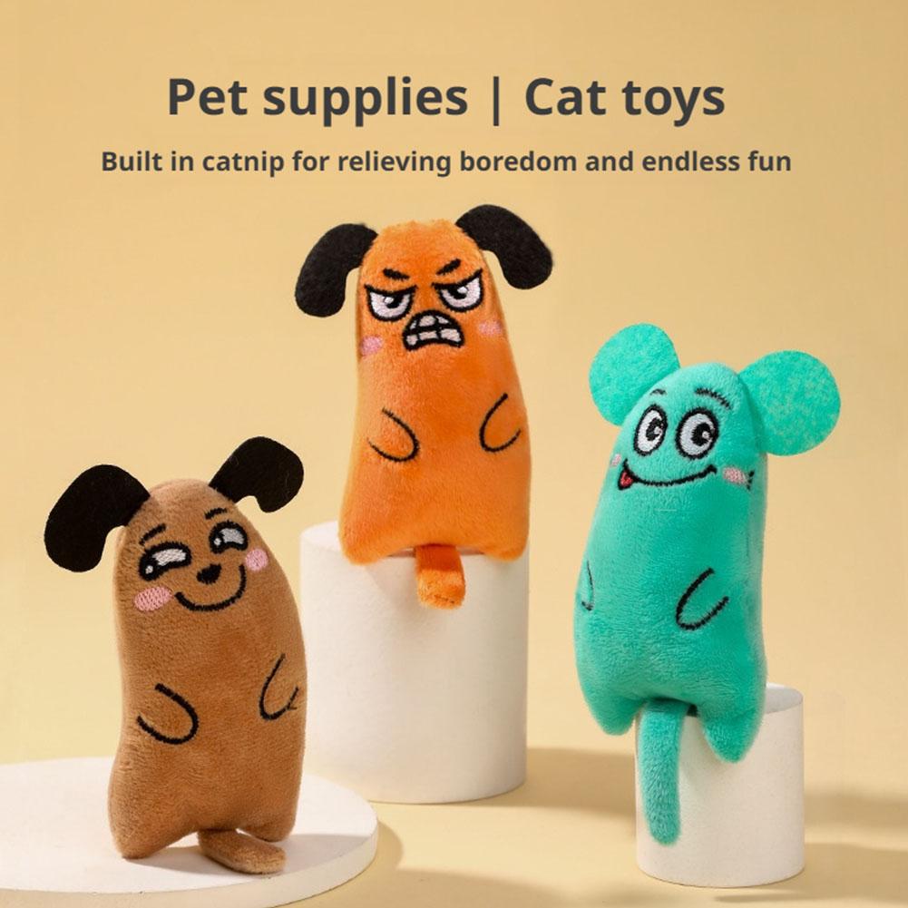 Catnip Interactive Plush Mouse - Jouets d'expression de dessin animé pour