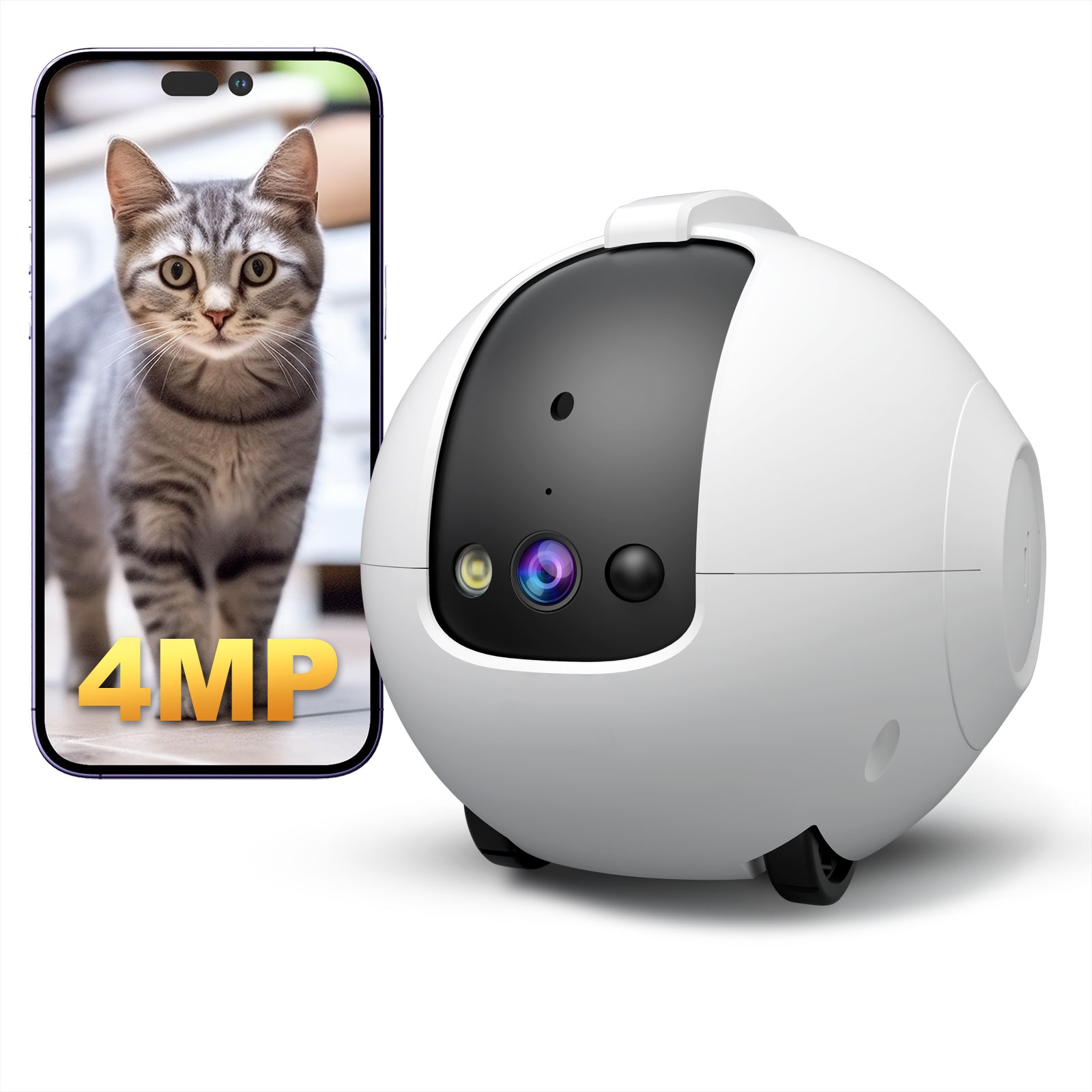 Dog Toys - Caméra robot pour animaux de compagnie